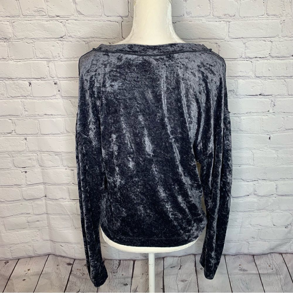 FREE PEOPLE We The Free Milan layering top crushed velvet pullover - Picture 8 of 12